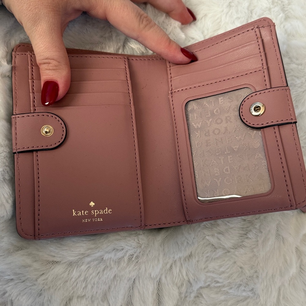 Kate Spade Mauve Leather Wallet - Picture 3 of 3